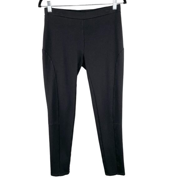 Laundry by Shelli Anthropologie Black Crop Mid Rise Pull On Legging Pants Medium - Picture 1 of 11